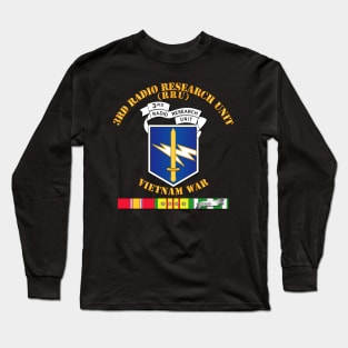 3rd Radio Research Unit Mobile Det  w VN SVC - Blue Long Sleeve T-Shirt